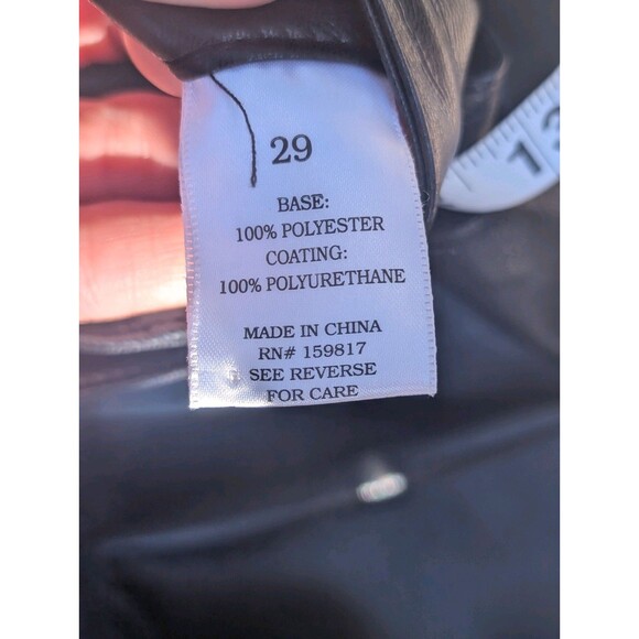 Altar'd State Black Faux Leather Bootcut Pants 29 Medium - Picture 4 of 6